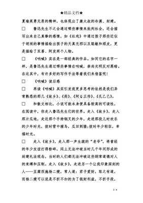 铁屋中呐喊读后感精选