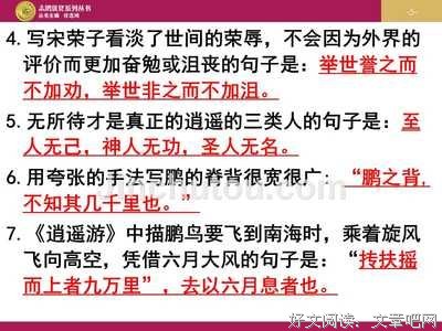 逍遥名言