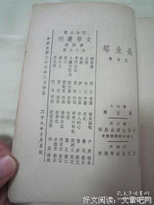 长生塔读后感100字