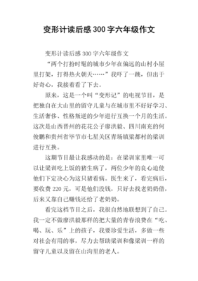 《变形金刚 时代》读后感1000字