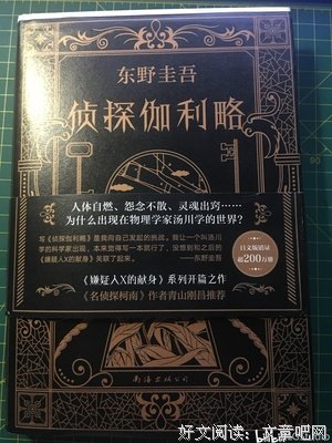 侦探伽利略读后感100字