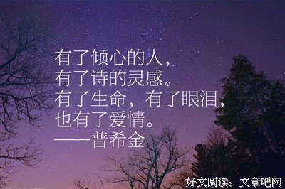 爱情名句欣赏