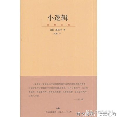 最经典的《小逻辑》好段摘抄