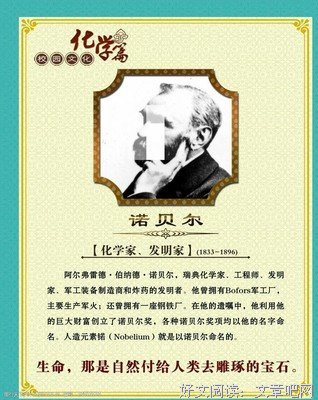 关于诺贝尔的名言名句