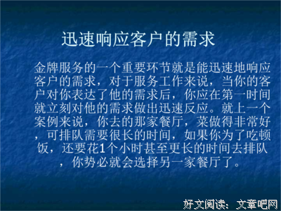 《金牌客服董董恩》读后感摘抄