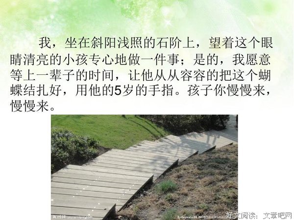 慢慢来，反正也来不及读后感100字