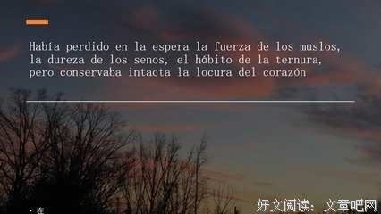 百年孤独，唯孤独永恒优美的句子