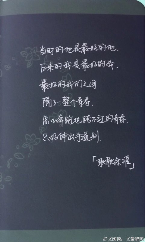 关于治愈系的句子