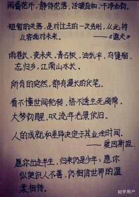 記的优美句子