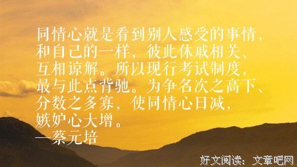 看见了，感觉了，收集了。经典名句