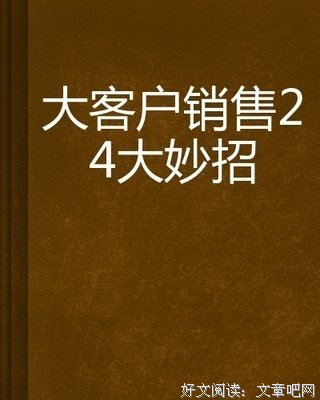 《大客户销售：谋攻之道》读后感摘抄