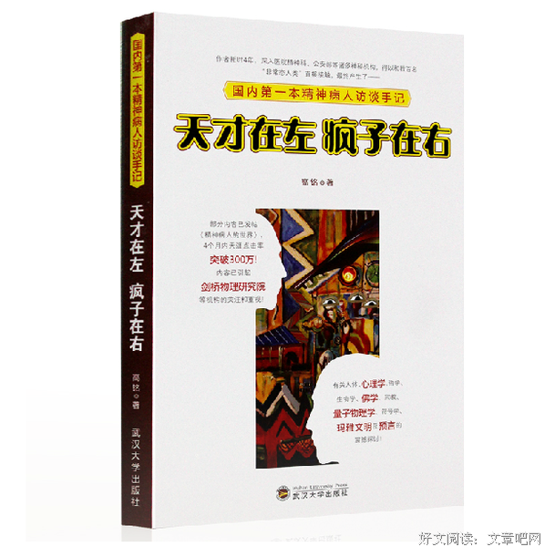 关于他在实成在左，疯子在右。的句子