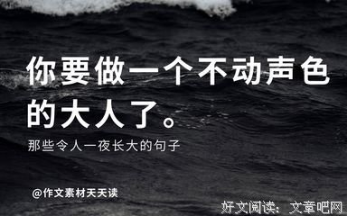 写作素材的优美句子