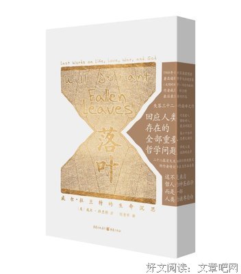 落叶：威尔·杜兰特的生命沉思读后感100字