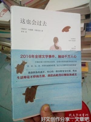最经典的《这也会过去》小说书摘