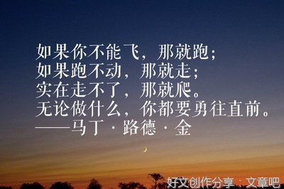 关于马丁.路德. 金的句子