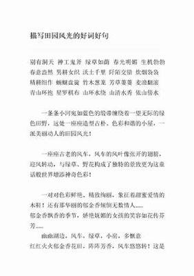 就好词好句