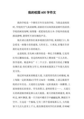 关于我的校园的作文