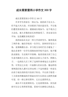 雷雨经典作文