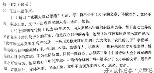 迎中考作文800字