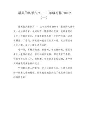 有关最美的风景的作文