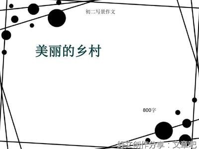 《美丽的乡村》的作文