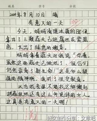 高兴的一天作文