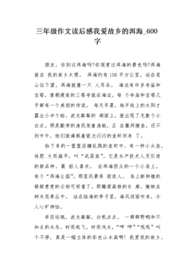 《洱海传》读后感1000字