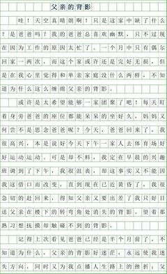 父亲的背影作文800字
