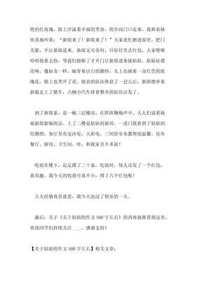 我的姑姑经典作文
