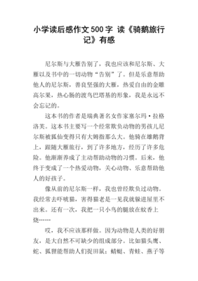 旅行作文500字