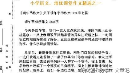 三年级作文写端午节接尾