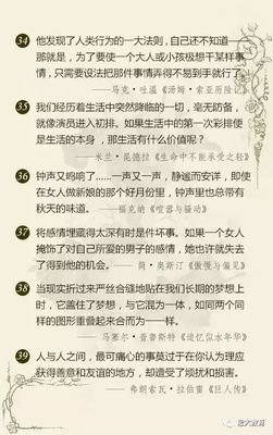 外国名著优美的句子
