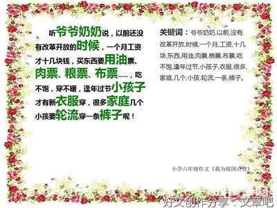 我为祖国点赞作文