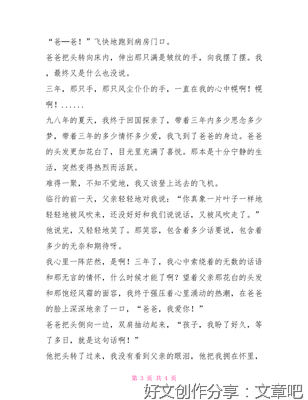 无言的爱经典作文