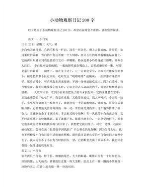 关于动物的故事作文200