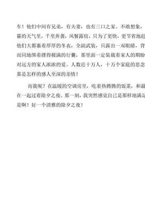 关于除夕之夜的作文600