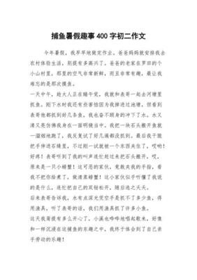 作文暑假的趣事400字10篇