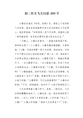 描写扫把的作文300以内300字