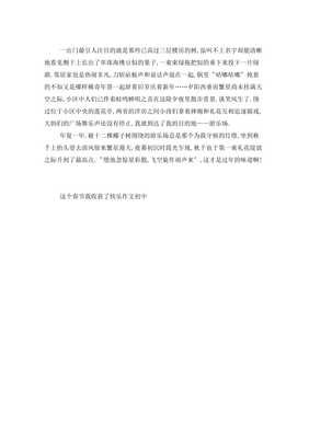 我收获了快乐作文500字