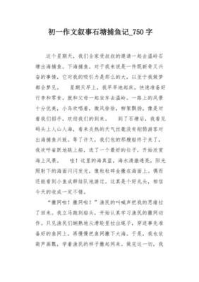 捕鱼记作文500字