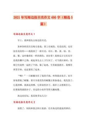 贝壳作文300字