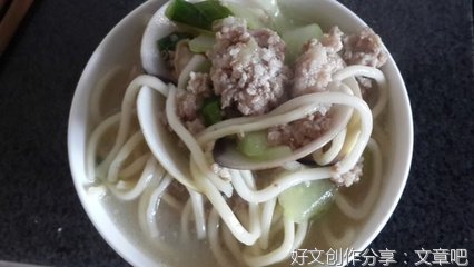 关于第一次煮面条的作文