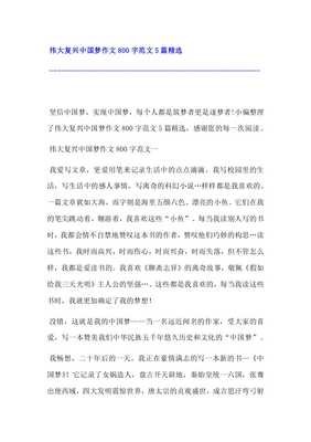 美丽的梦作文800字