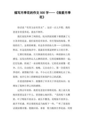 月季作文10篇