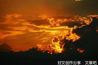 关于火烧云总分的作文250字