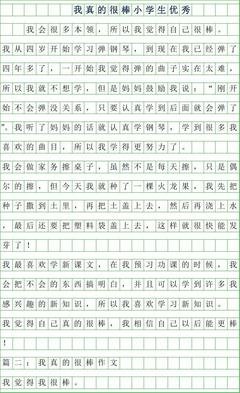 我是一名小学生作文800字