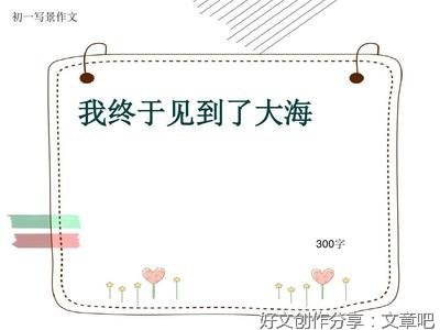 有关我终于见到了大海的作文