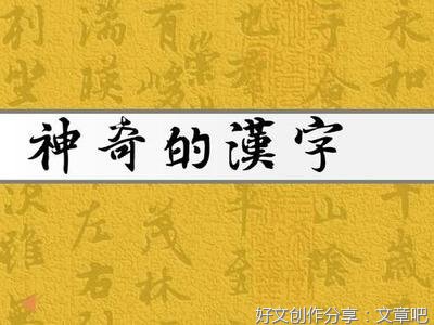 神奇的汉字作文10篇