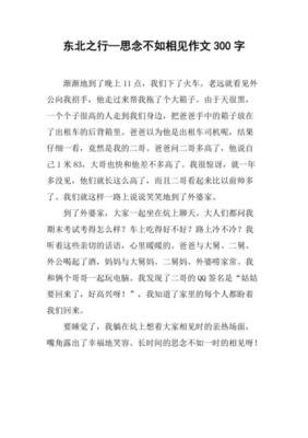 关于思念人的作文400字300字